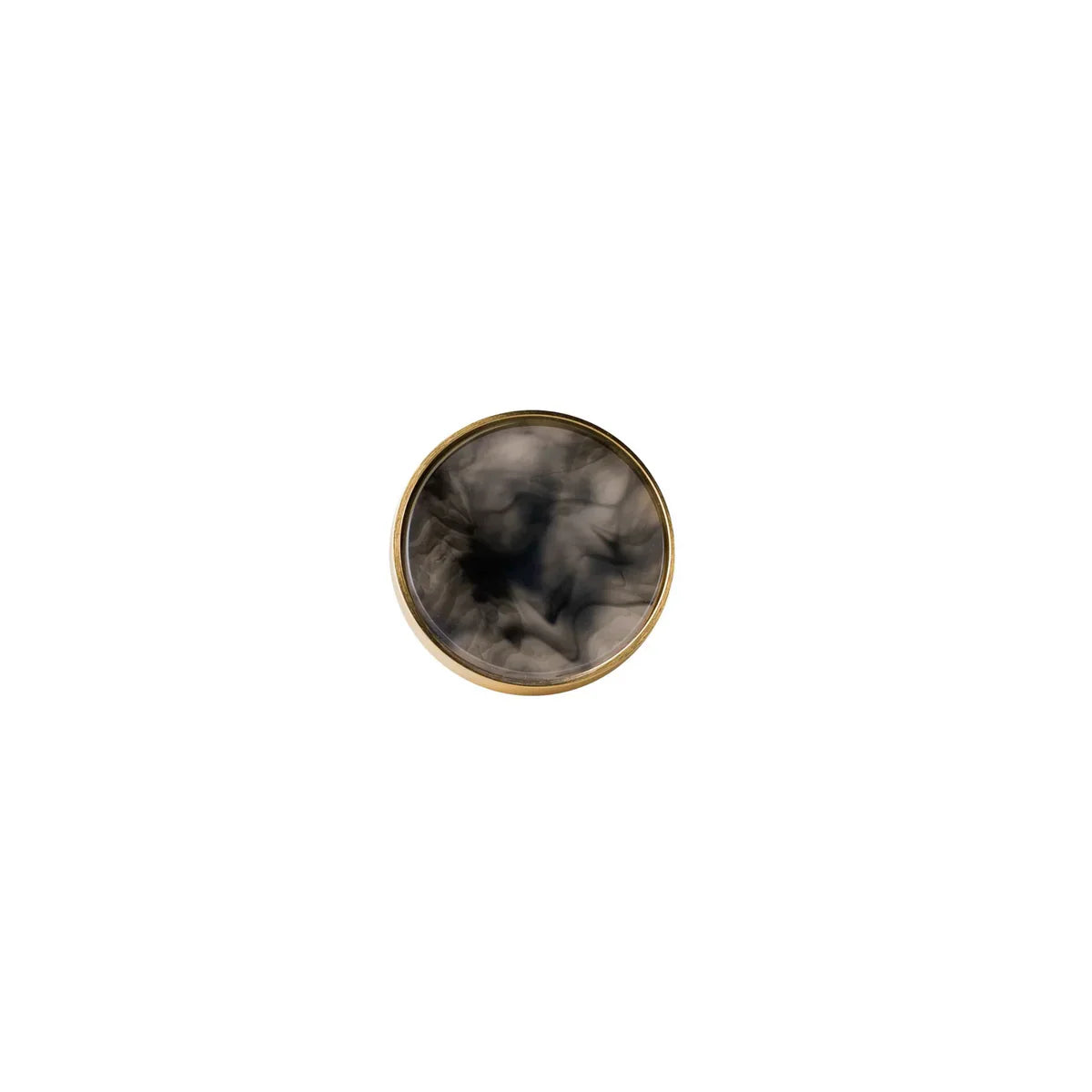 Acrylic & Brass Disc Cabinet Knob