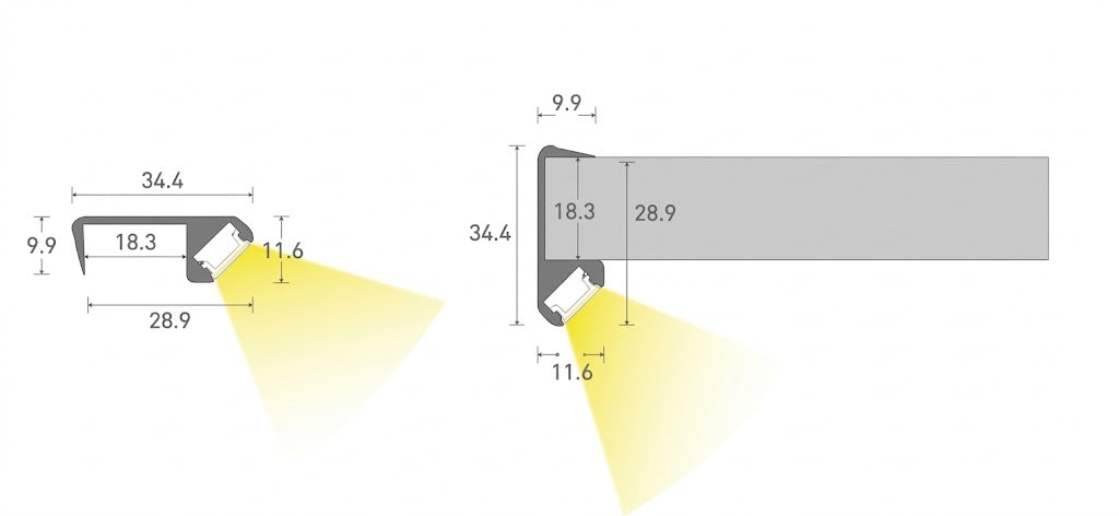 CUBE 06 - LED Aluminum Profile cube series