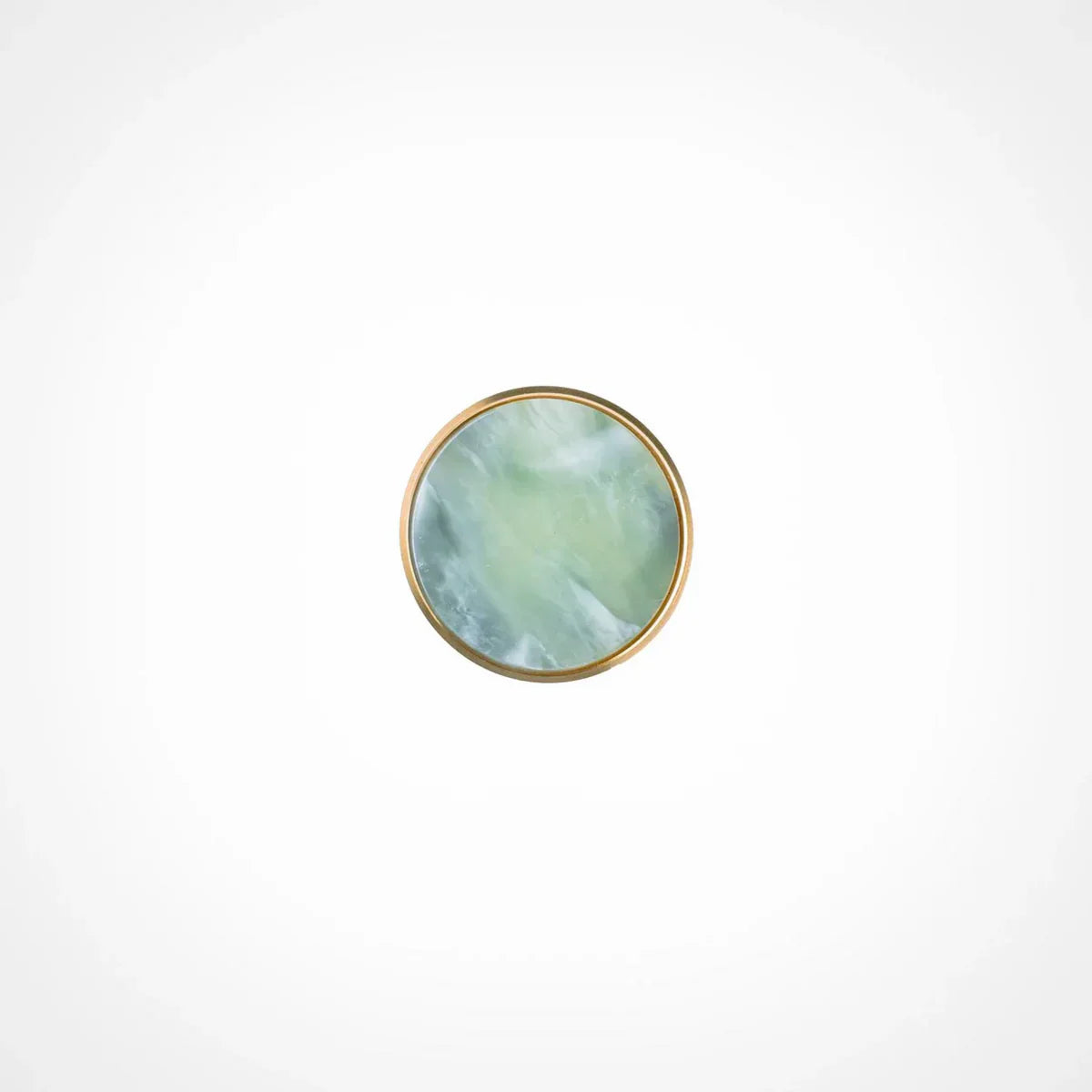 Acrylic & Brass Disc Cabinet Knob