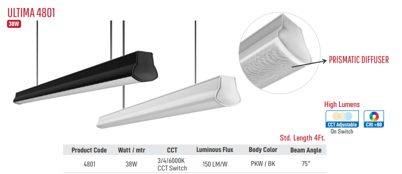 Ultima 4801 LED Linear Lighting