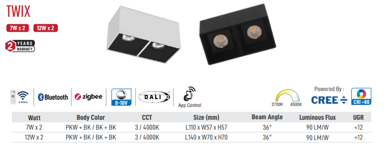 Twix LED Surface Light