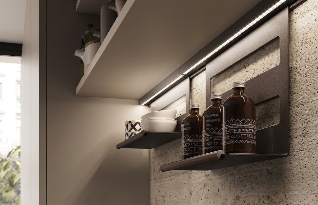 BK 17MM Deep Surface LED Aluminium Black Profile