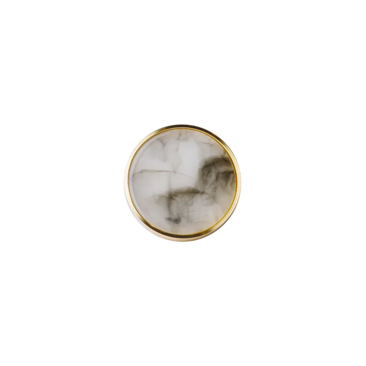 Acrylic & Brass Disc Cabinet Knob