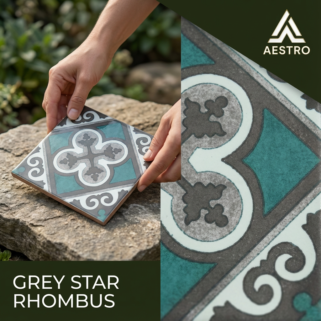 Grey Star Rhombus