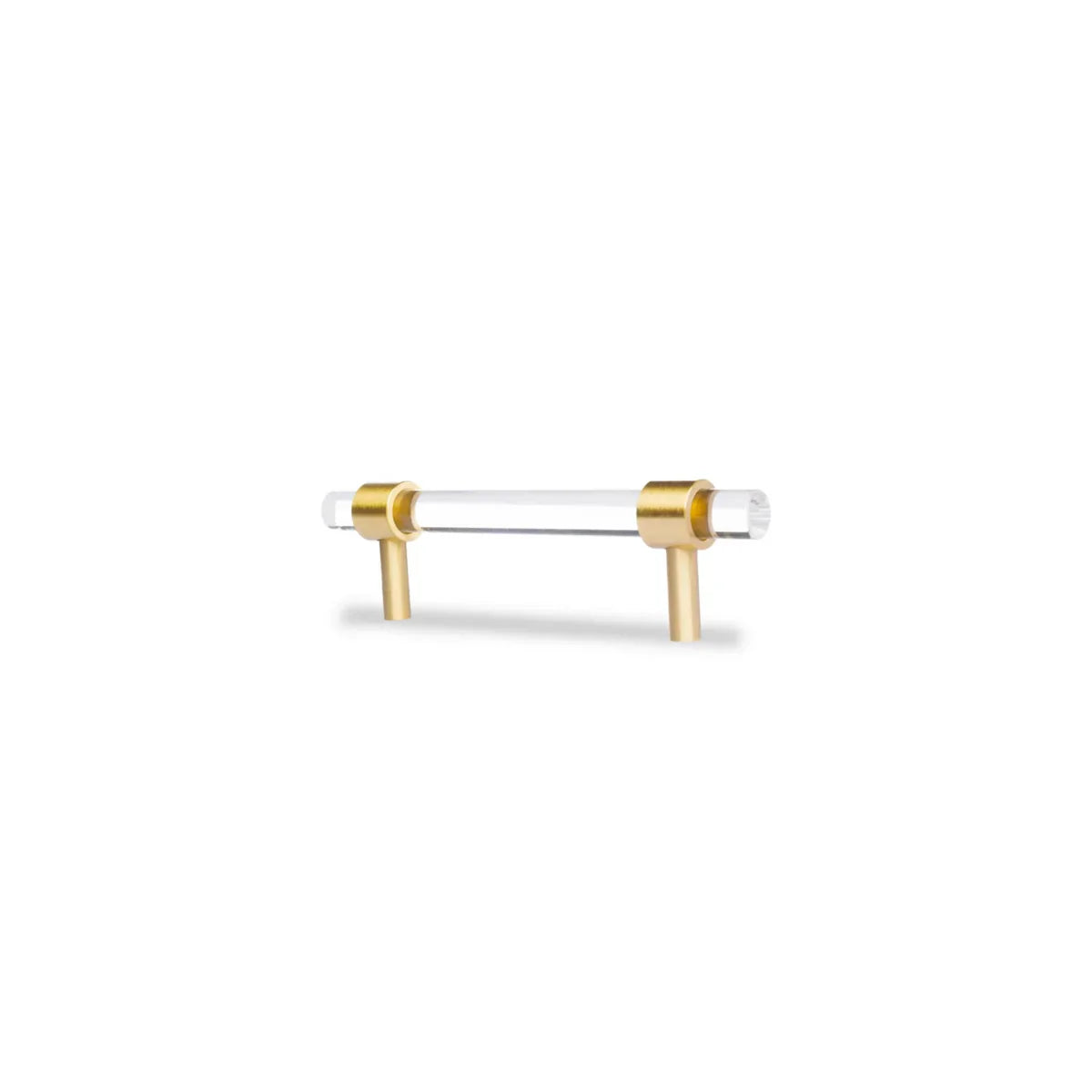 Clear Acrylic & Brass T-Bar Handle Collection