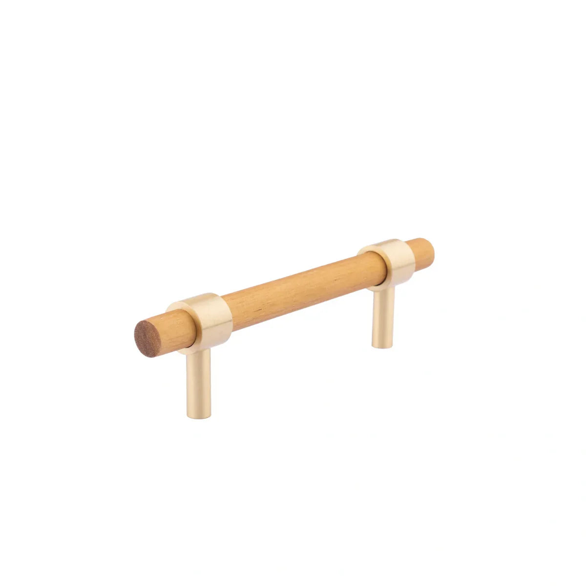 Walnut & Brass T-Bar Handle Collection