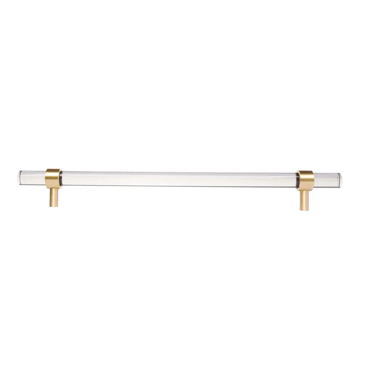Clear Acrylic & Brass T-Bar Handle Collection