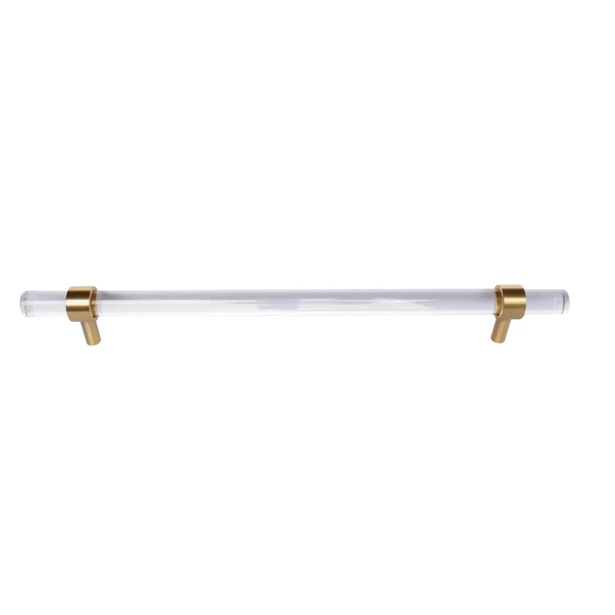 Clear Acrylic & Brass T-Bar Handle Collection