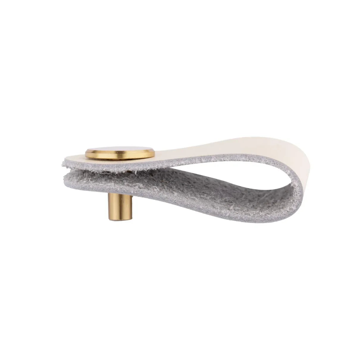Leather & Brass Strap Cabinet Pulls