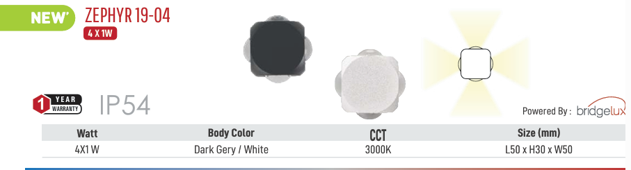 LED Zephyr 19-04 Outdoor Light