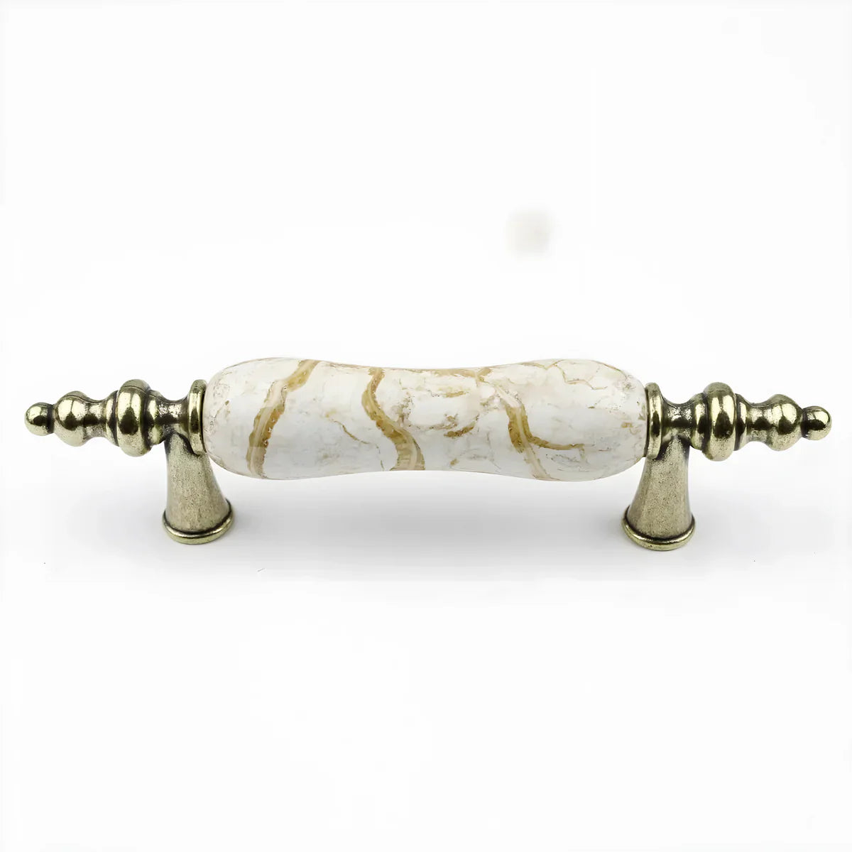 Antique Ceramic & Zinc Cabinet Pulls