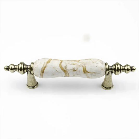 Antique Ceramic & Zinc Cabinet Pulls