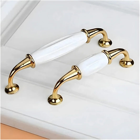 Polished Ceramic & Zinc Cabinet Pull