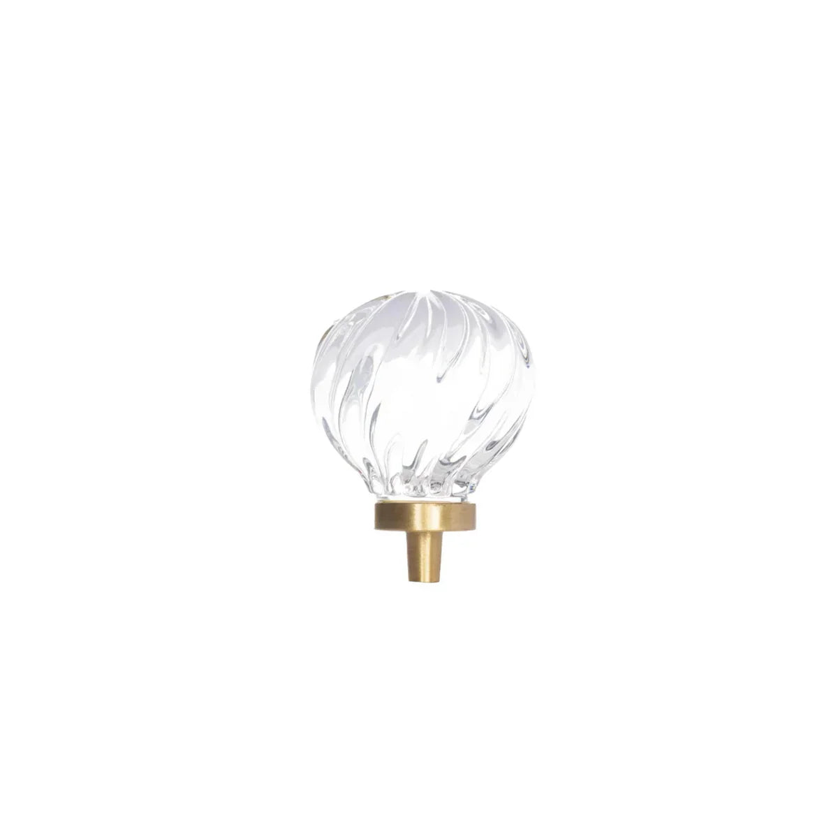 Fluted and Smooth Crystal Drawer Pulls